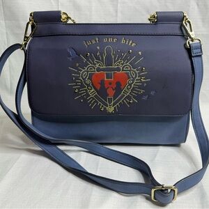 Loungefly Disney Snow White Just One Bite Purse Womens Blue Handbag